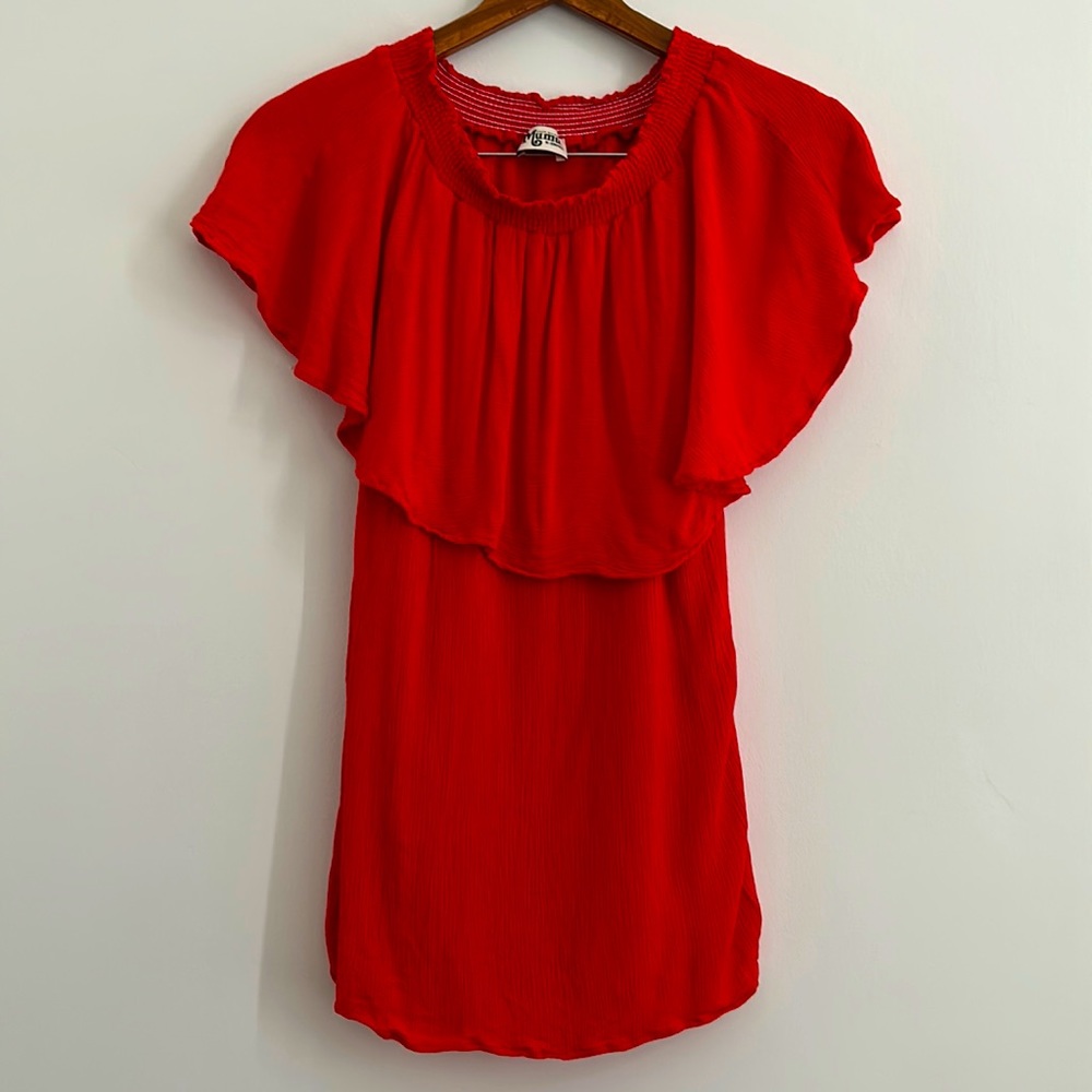 Show Me Your Mumu Red Sleeveless Tunic Blouse